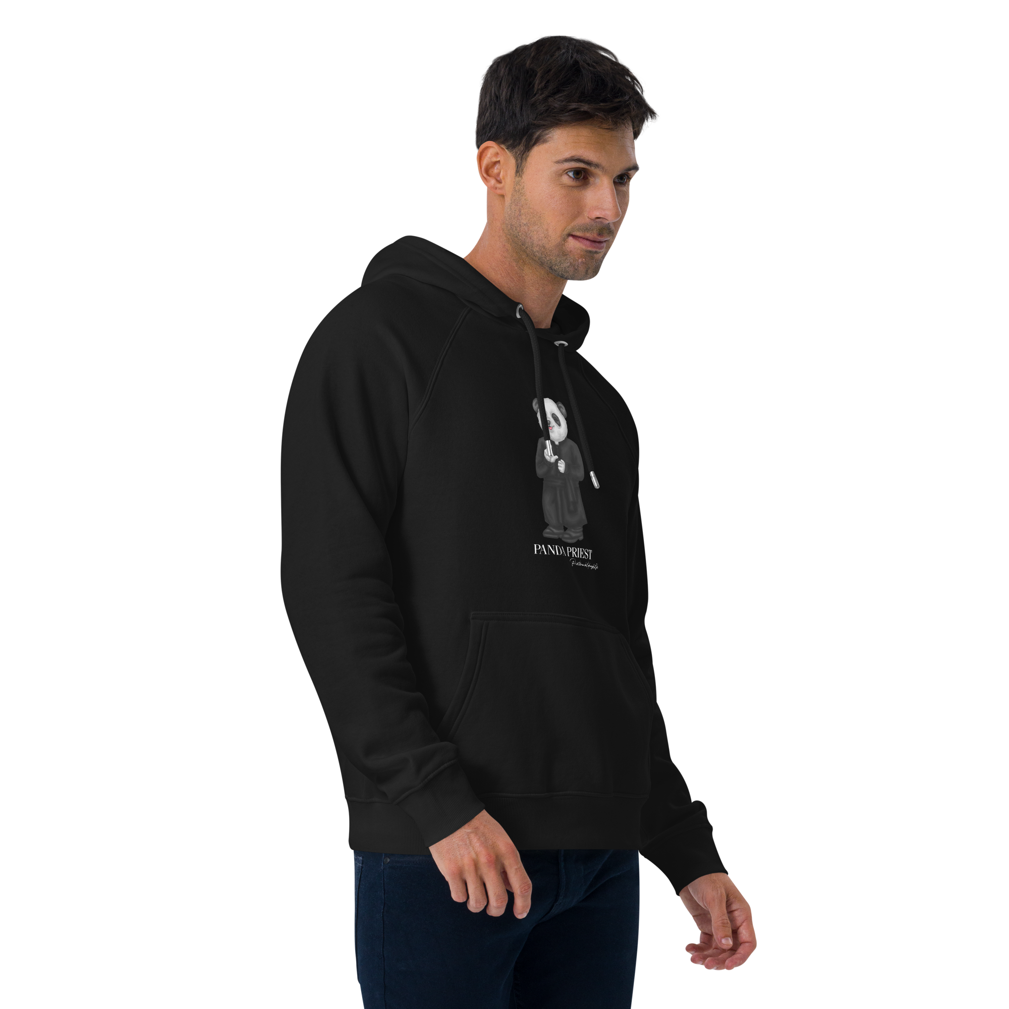 Priester Panda Hoodie "segen" (Unisex) schwarz Priester Panda Hoodie "segen" (Unisex) schwarz