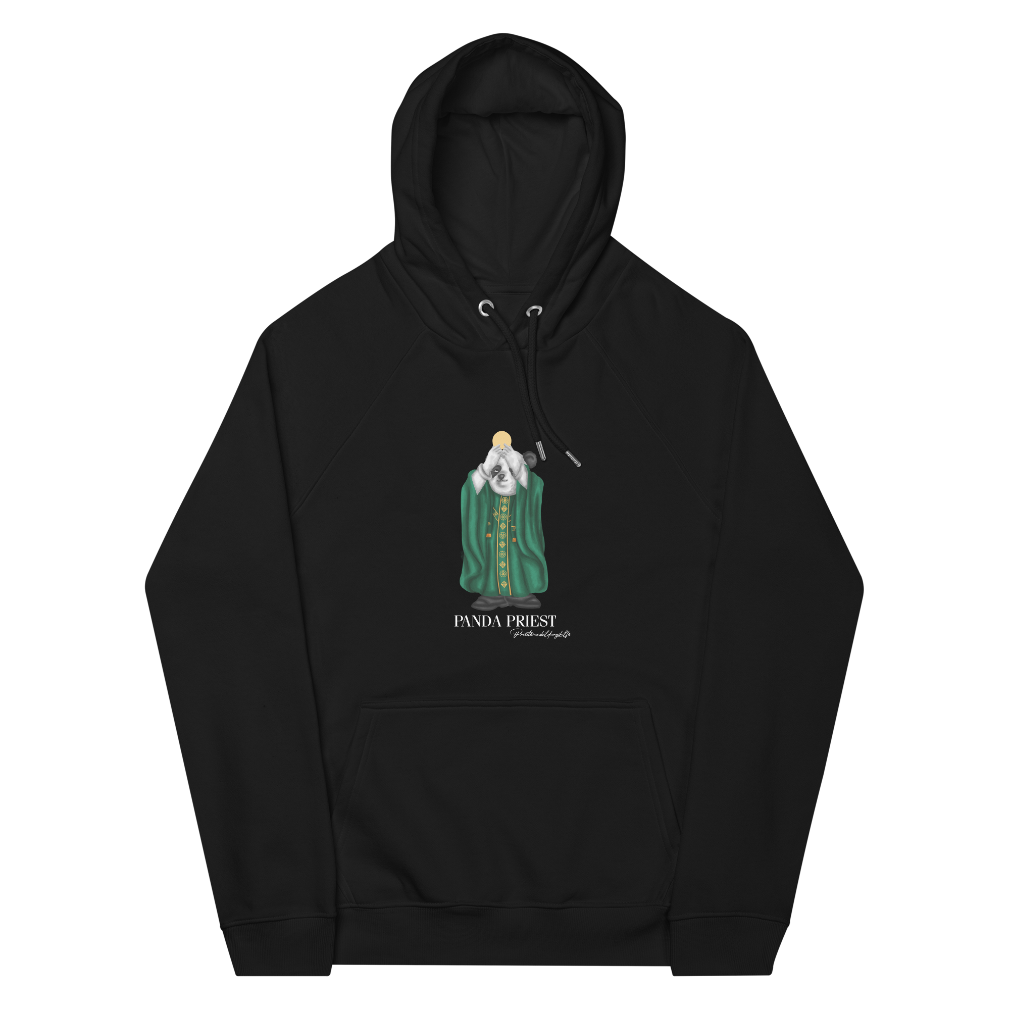 Priester Panda Hoodie "Eucharistie" (unisex/black)