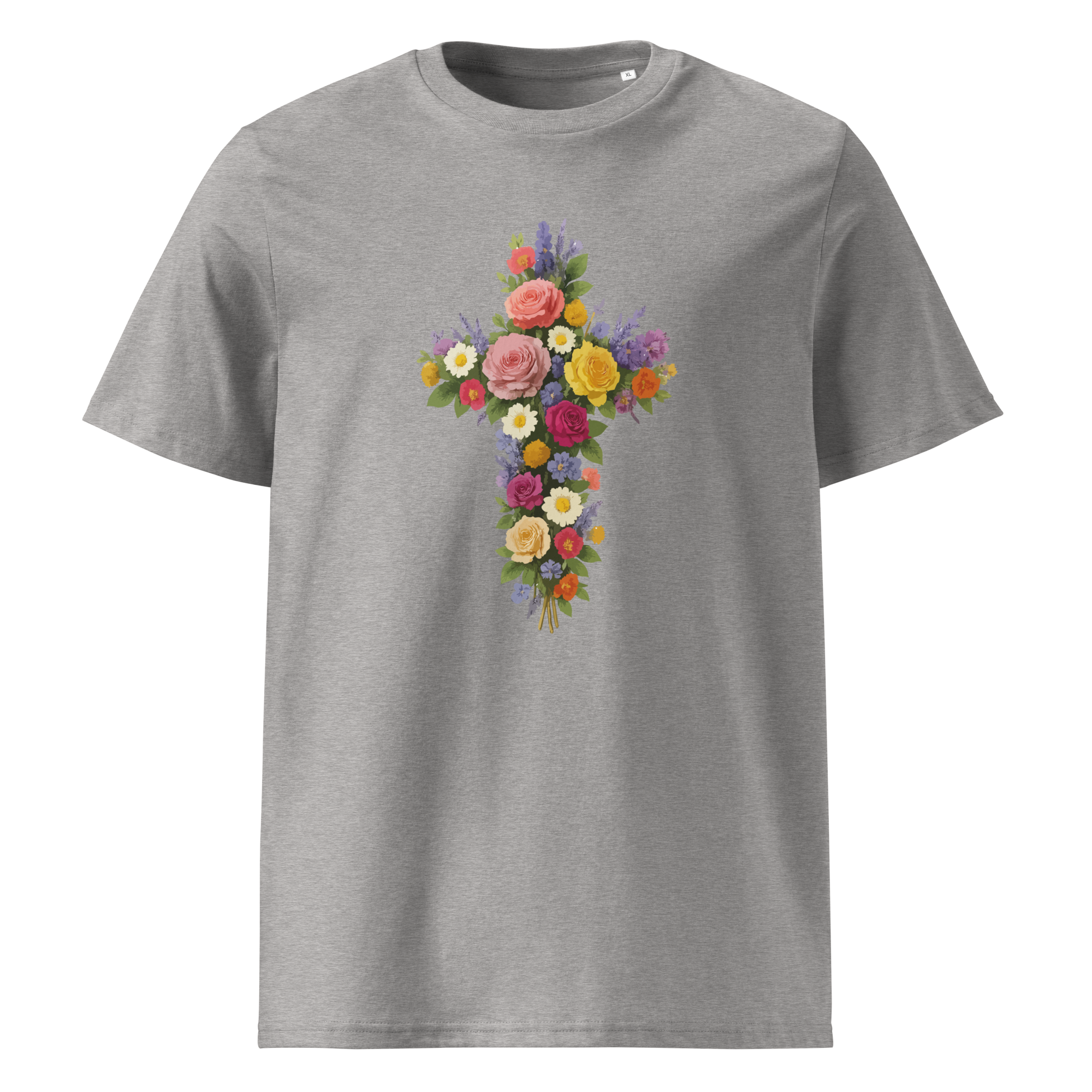 Blumen Kreuz T-Shirt