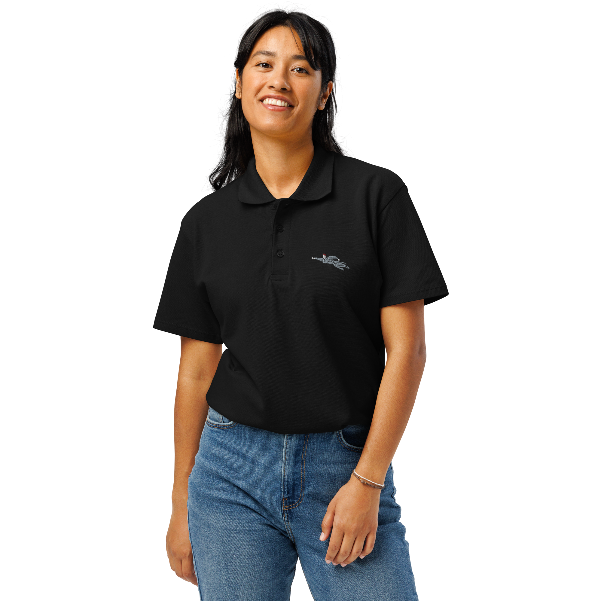 Polo Super Priester Biobaumwolle (unisex) schwarz