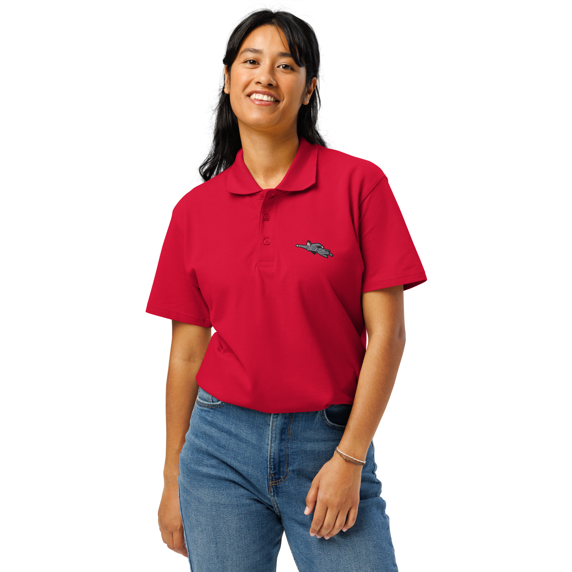 Polo Super Priester Biobaumwolle (unisex) rot