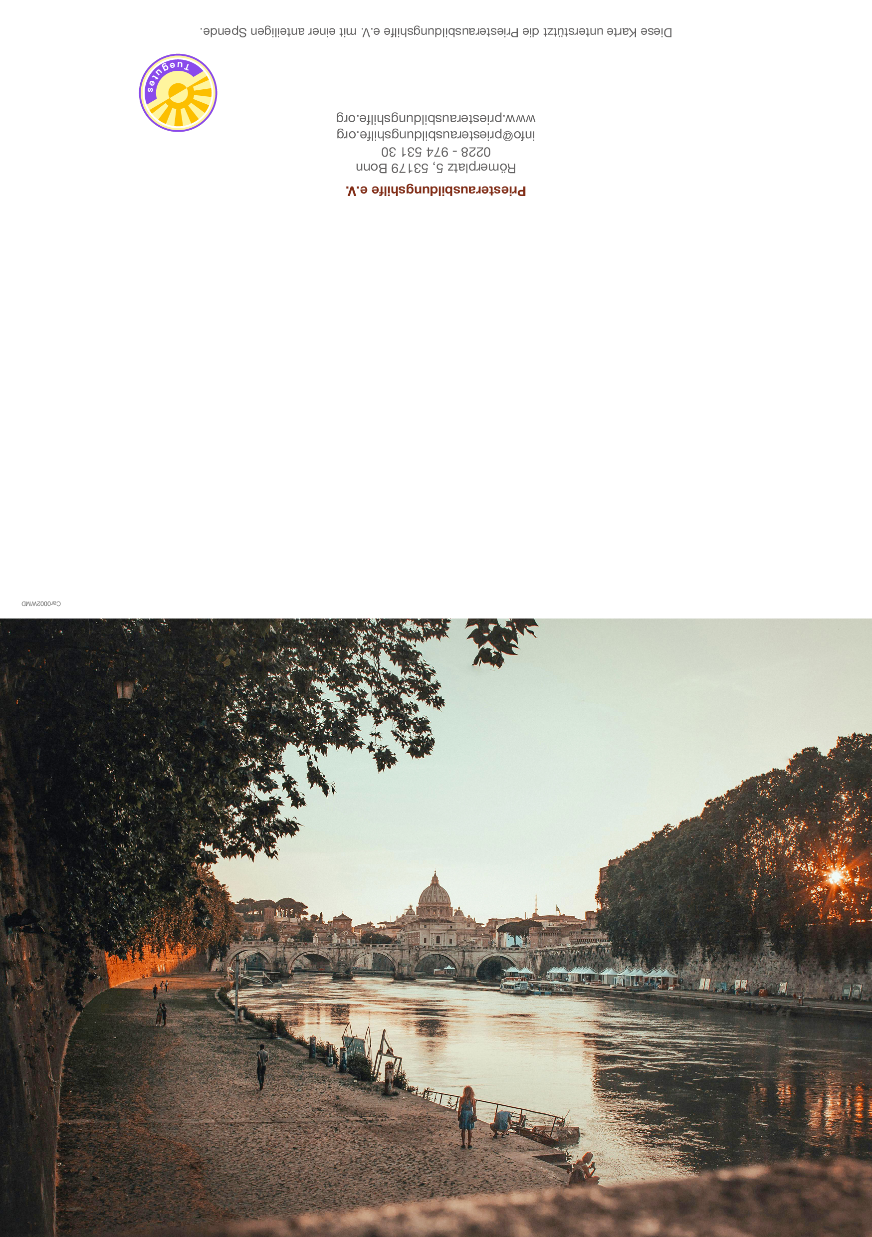 Dankkarte "Petersdom am Fluss"