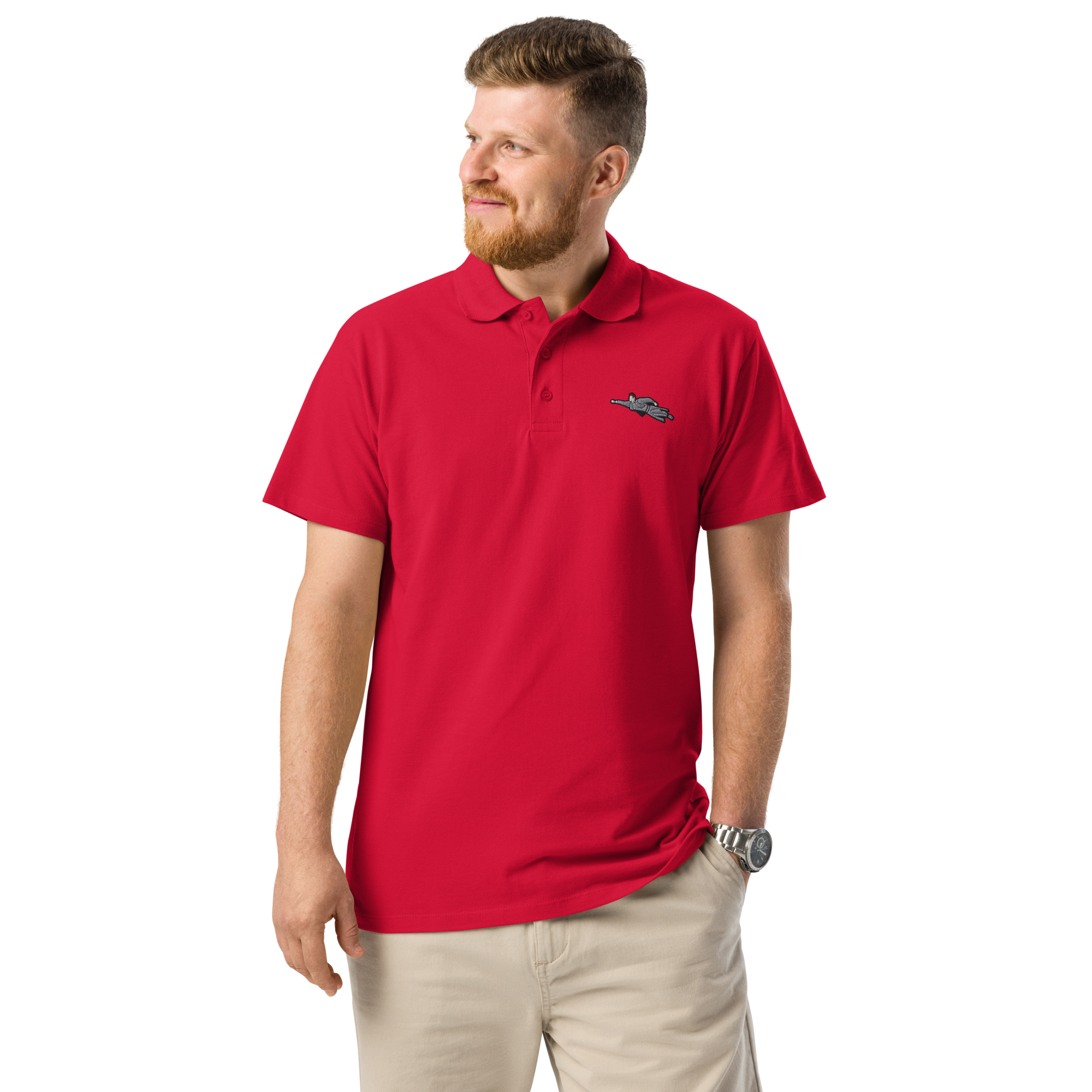 Polo Super Priester Biobaumwolle (unisex) rot