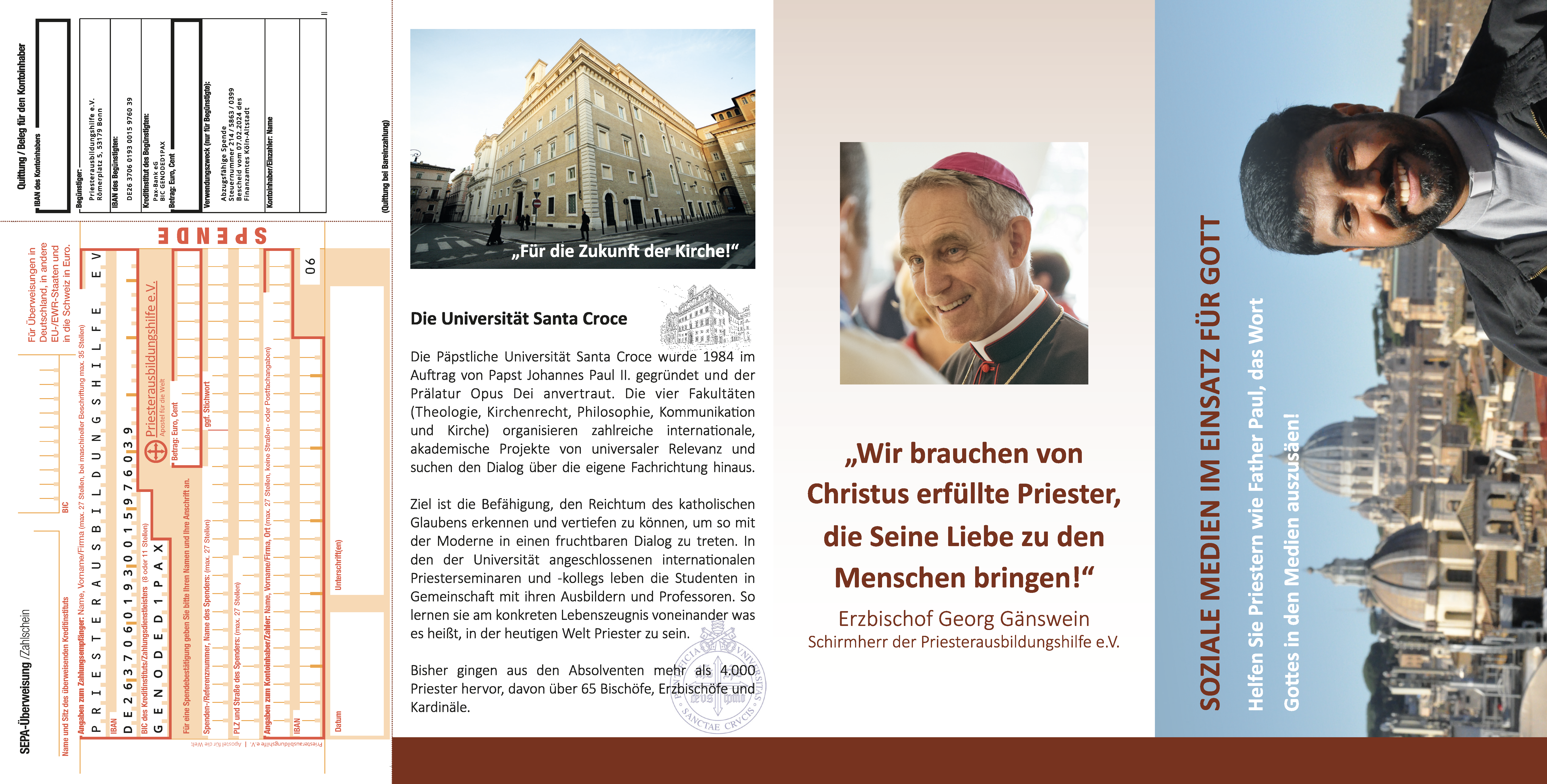 Flyer "Soziale Medien im Einsatz für Gott"