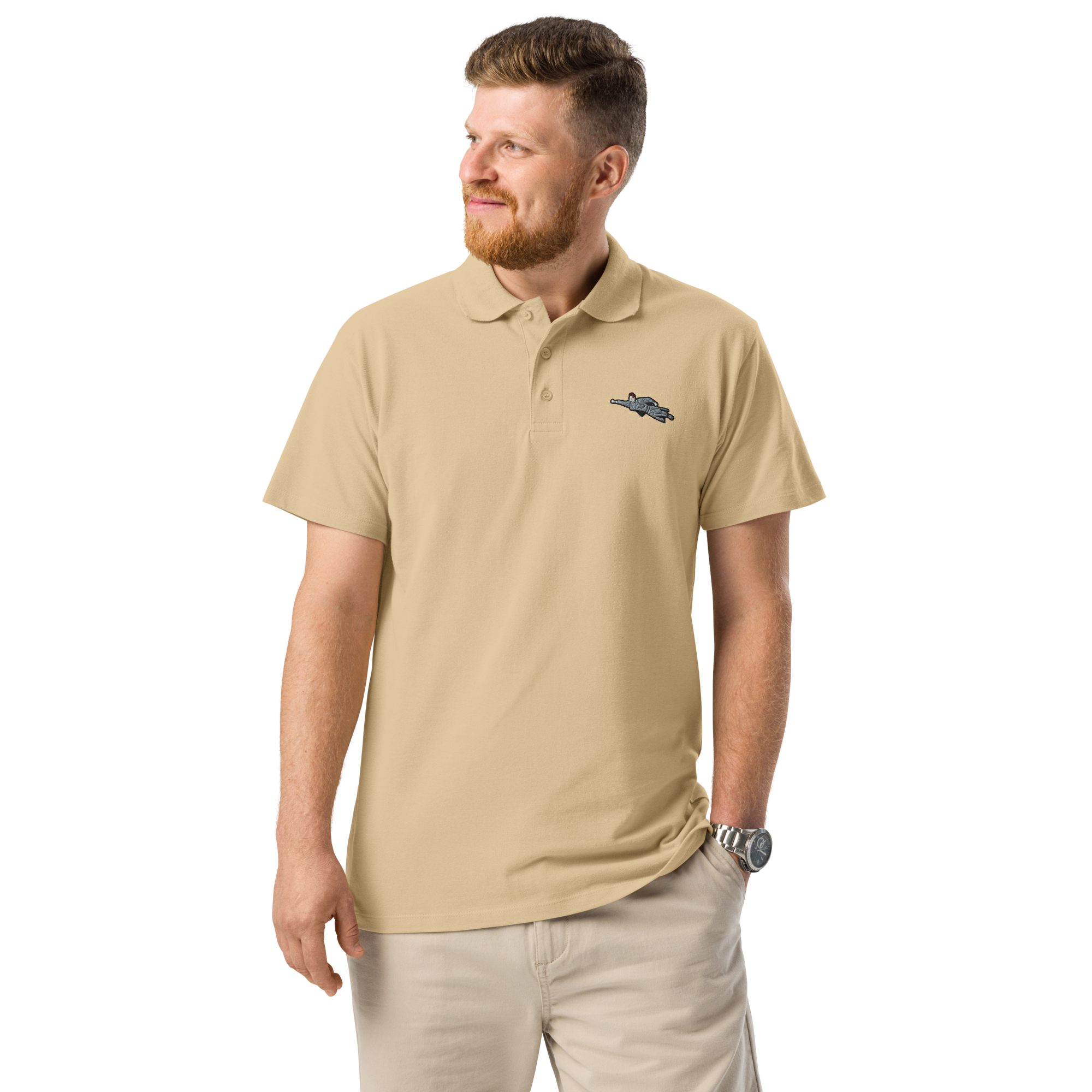 Polo Super Priester Biobaumwolle (unisex) beige