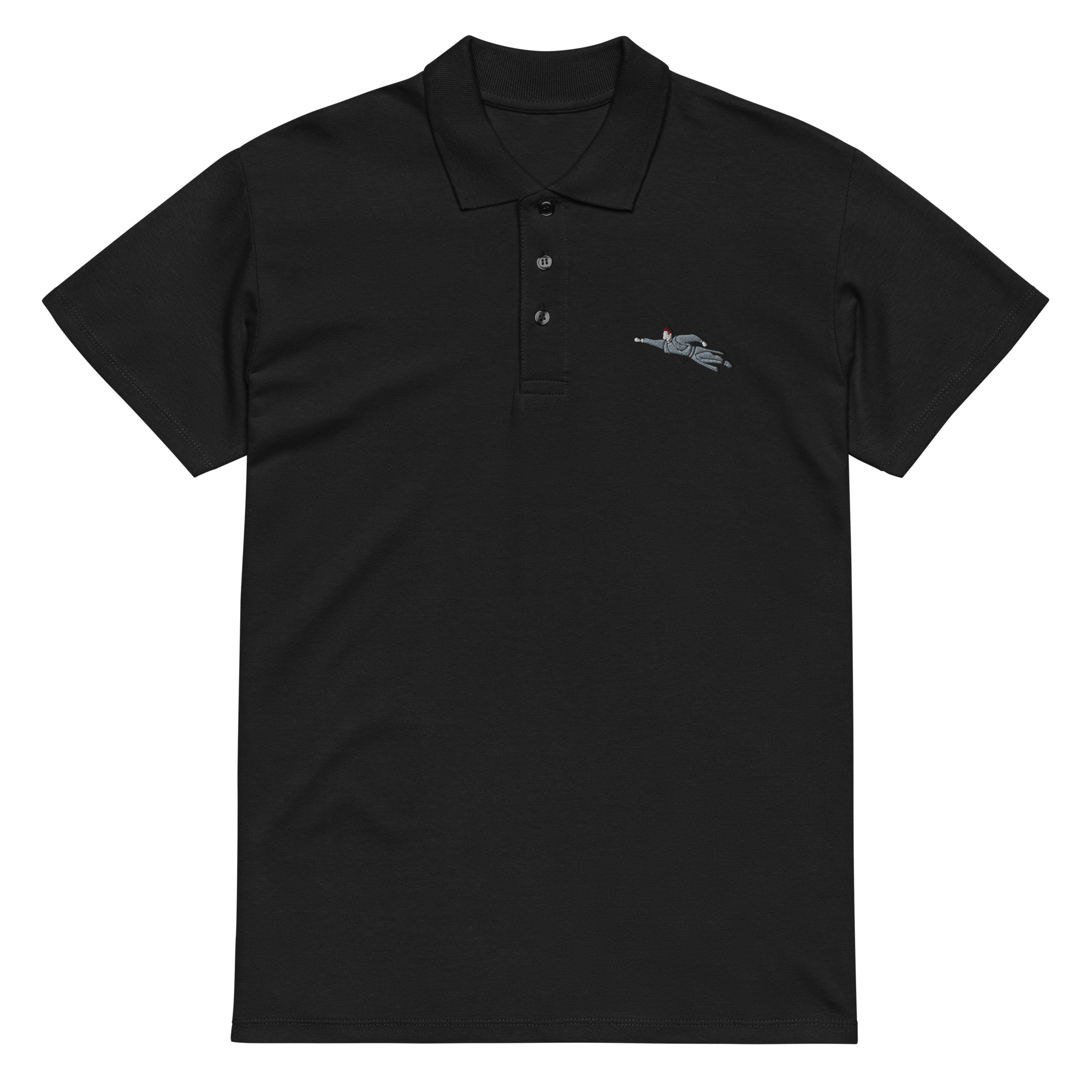 Polo Super Priester Biobaumwolle (unisex) schwarz