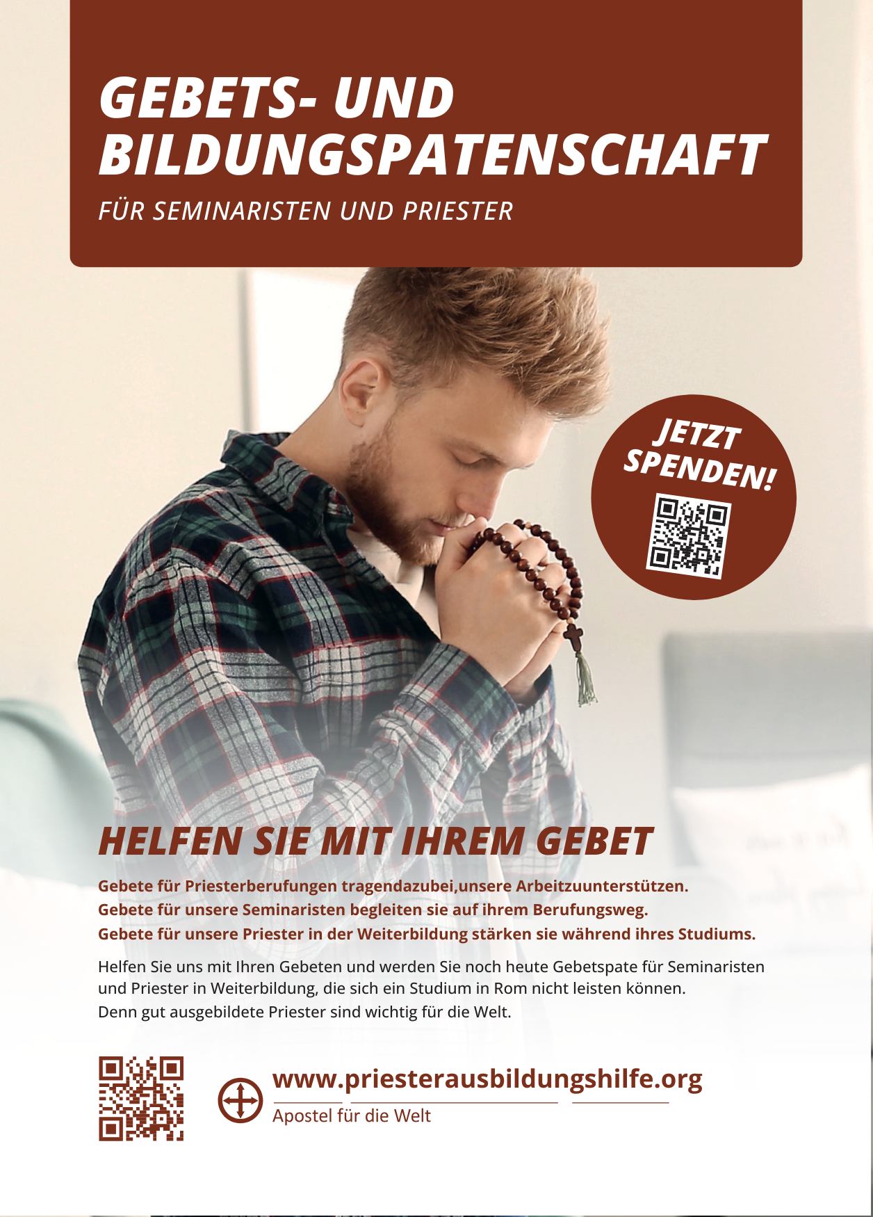Kurzflyer "Gebetspatenschaft für Stipendiaten Version 4"