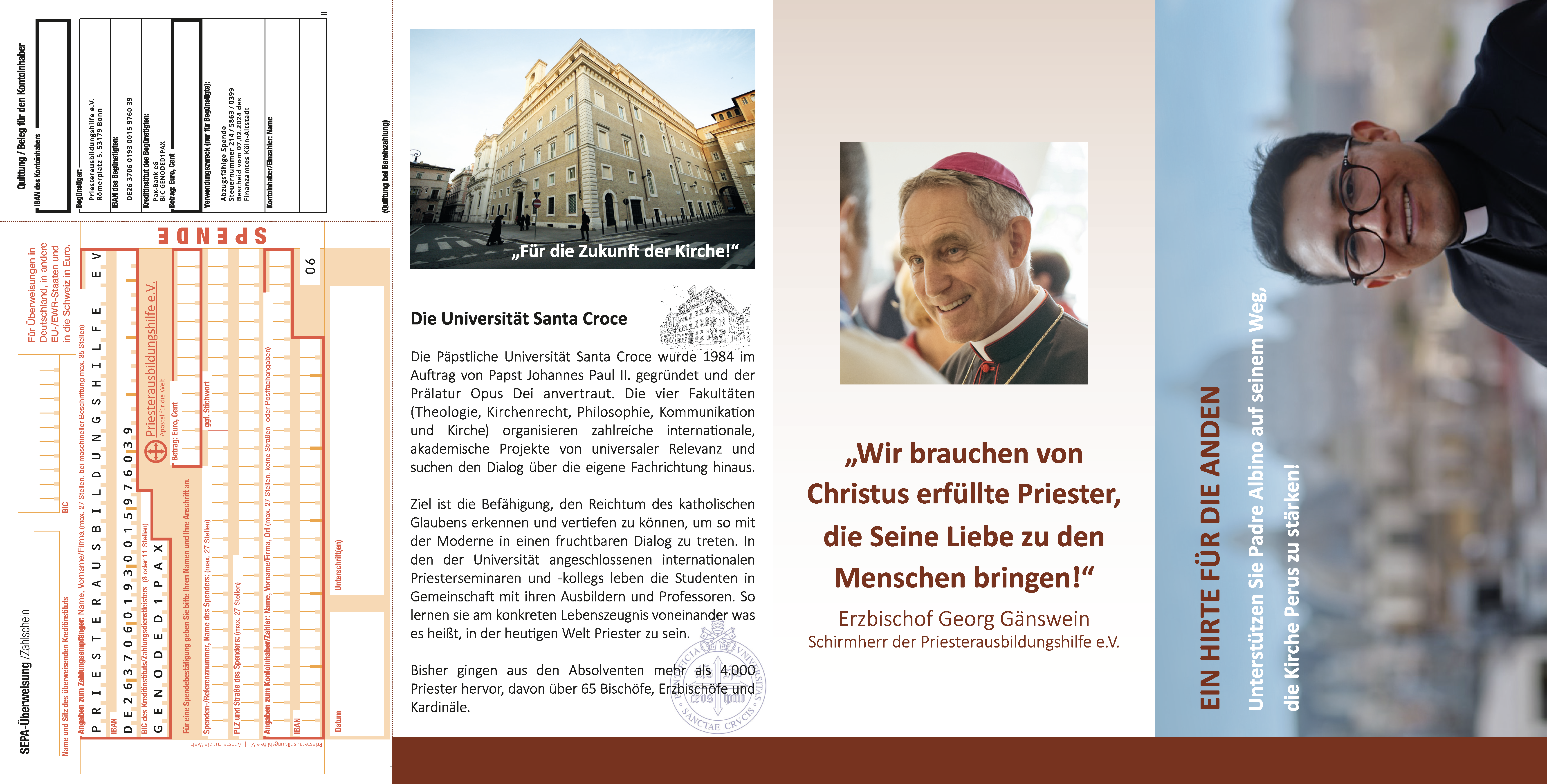 Flyer "Ein Hirte für die Anden"