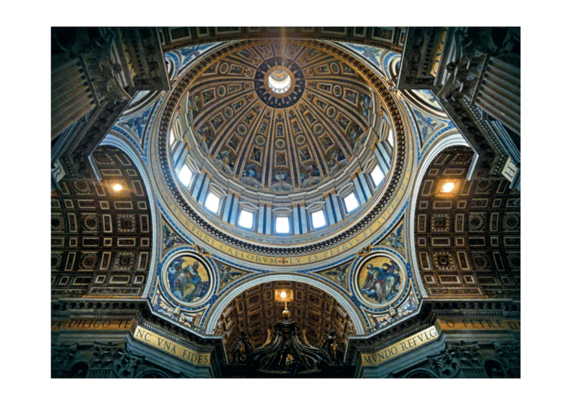 Dankkarte "Innenkuppel Petersdom"