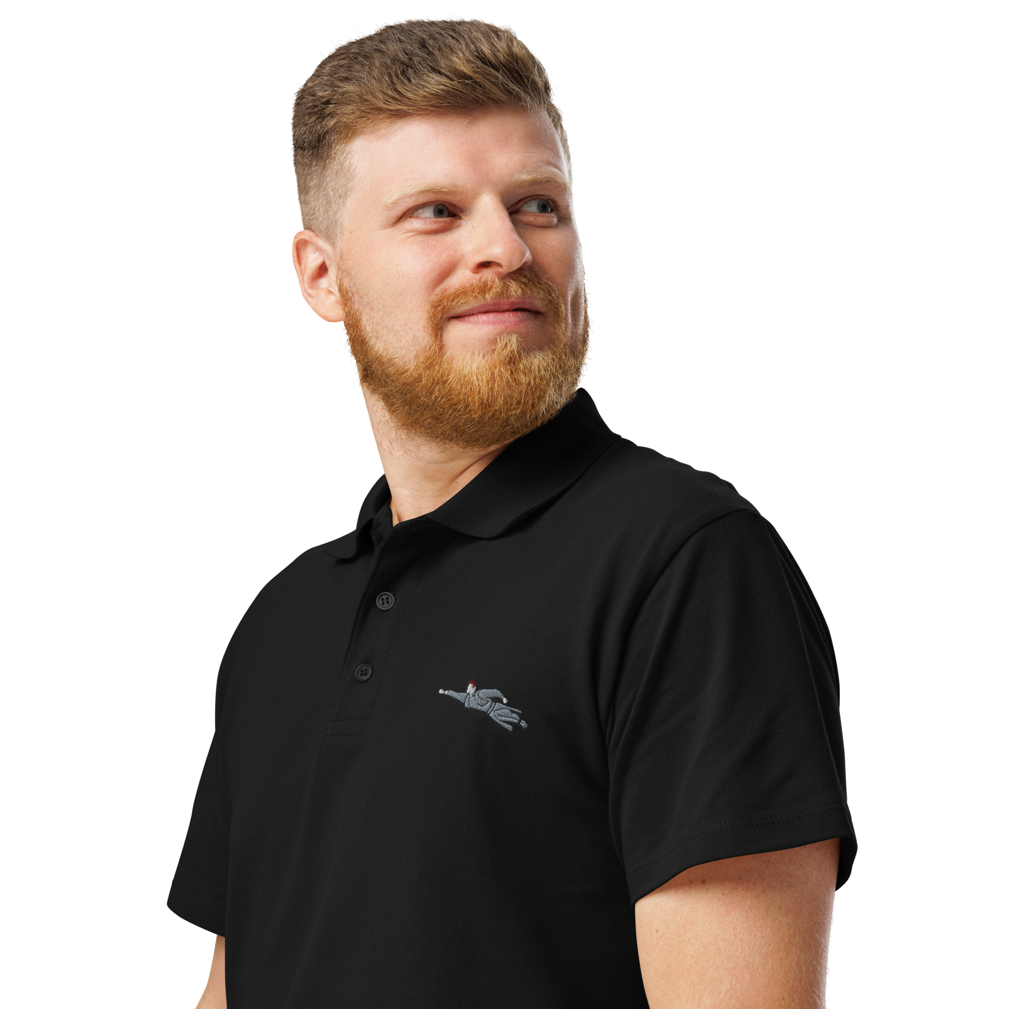 Polo Super Priester Biobaumwolle (unisex) schwarz