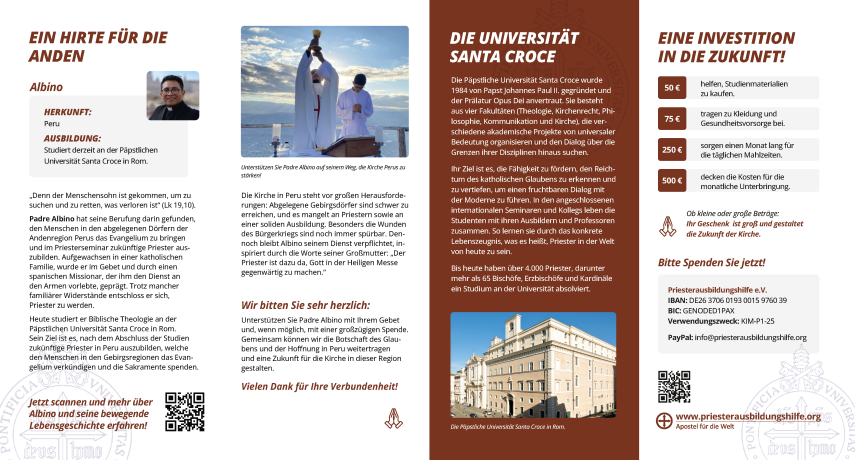 Kurzflyer "Ein Hirte für die Anden"