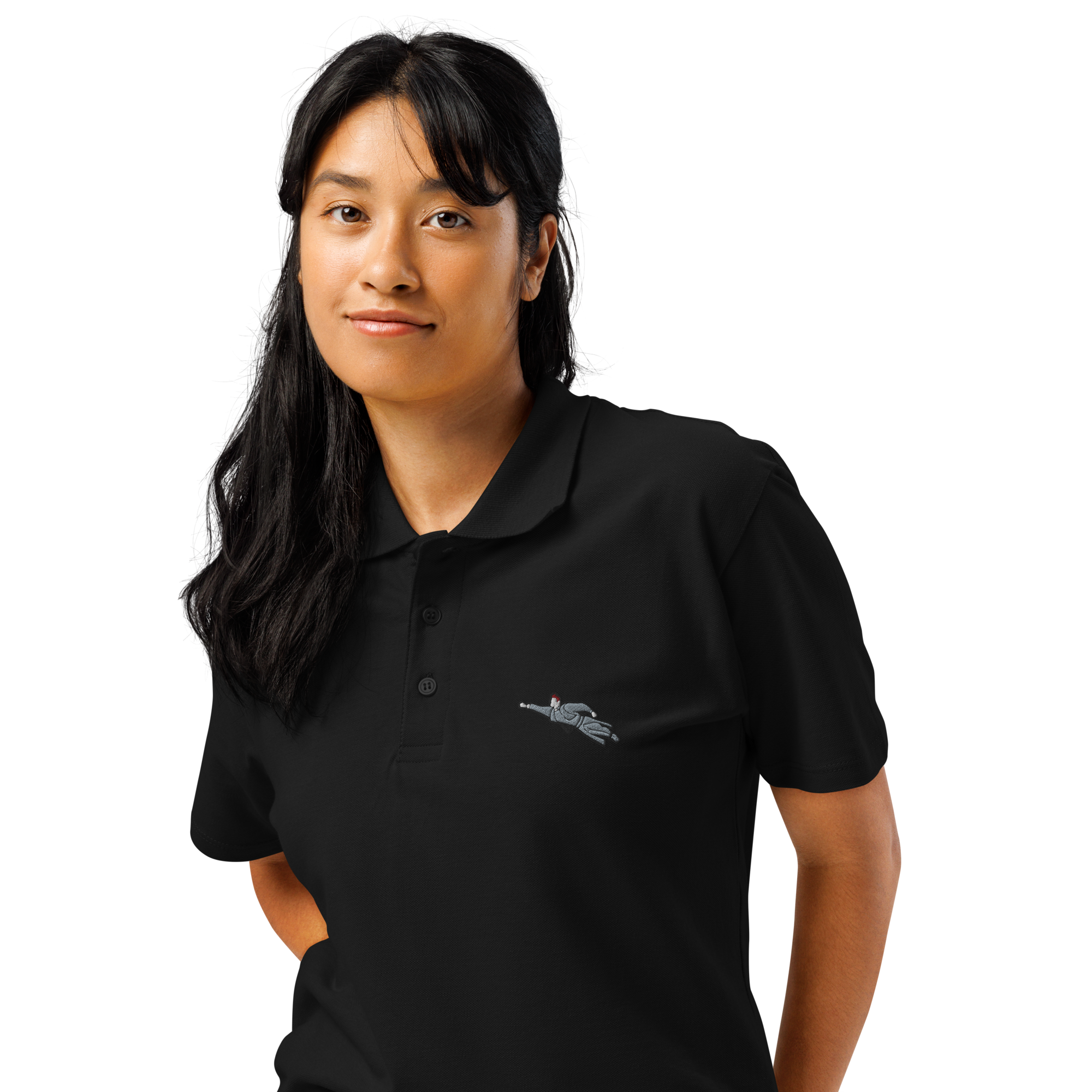 Polo Super Priester Biobaumwolle (unisex) schwarz